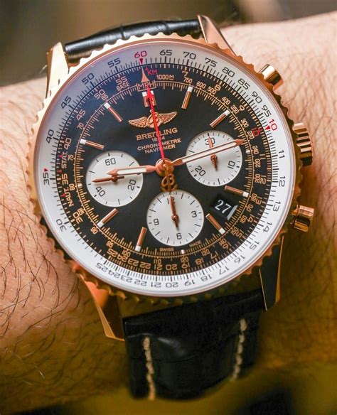 breitling navitimer 8 gold|Breitling Navitimer gold price.